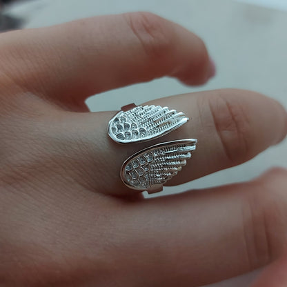 Alas de Ángel - Anillo de Plata 925 / AJUSTABLE