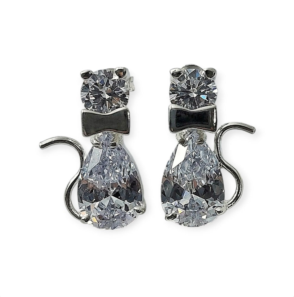 Pendientes GATO de Plata 925